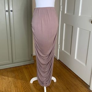 PrettyLittleThing Taupe Second Skin Ruched Skirt